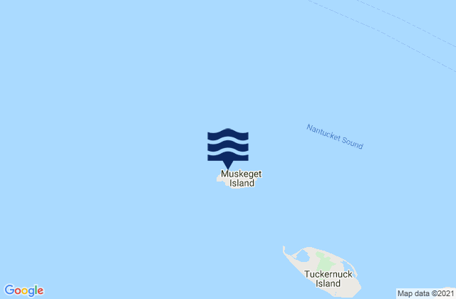 Karte der Gezeiten Muskeget Island (North Side), United States
