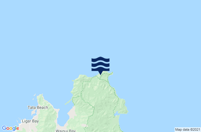 Karte der Gezeiten Mutton Cove, New Zealand