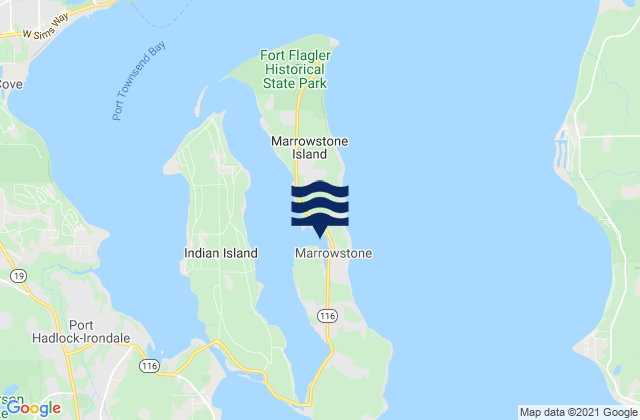 Karte der Gezeiten Mystery Bay (Marrowstone Island), United States