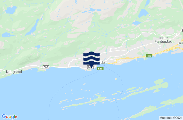 Karte der Gezeiten Møre og Romsdal fylke, Norway