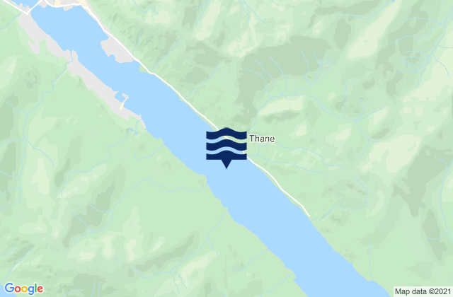 Karte der Gezeiten N of Ship Creek, United States