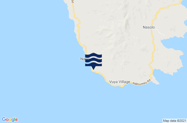 Karte der Gezeiten Nabouwalu, Fiji