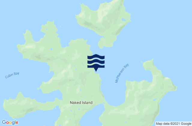 Karte der Gezeiten Naked Island McPherson Passage, United States