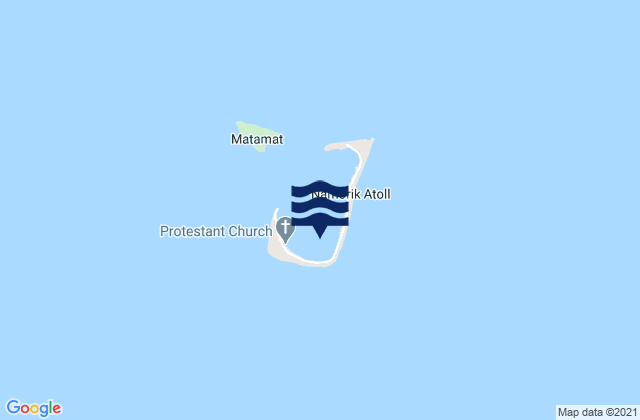 Karte der Gezeiten Namdrik Atoll, Marshall Islands