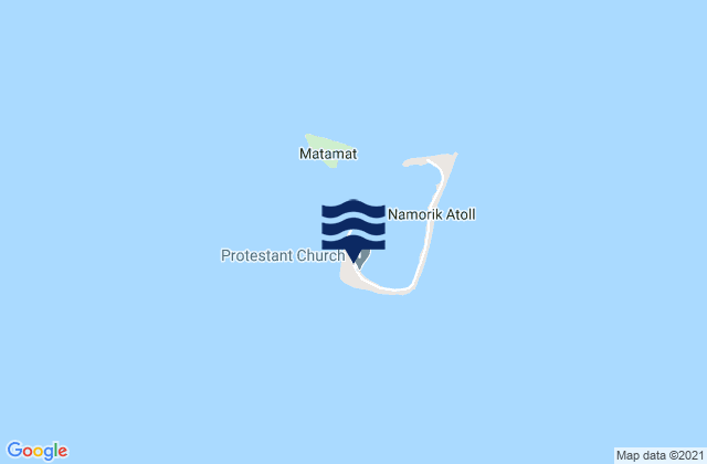 Karte der Gezeiten Namdrik, Marshall Islands