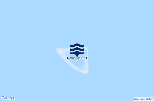 Karte der Gezeiten Namoluk, Micronesia