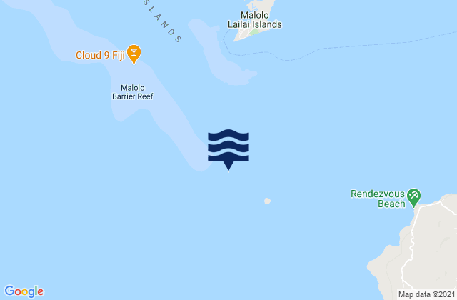 Karte der Gezeiten Namotu Island, Fiji