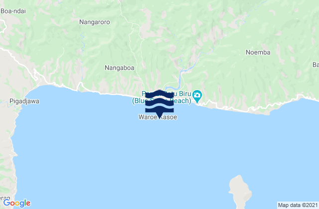 Karte der Gezeiten Nangapanda, Indonesia