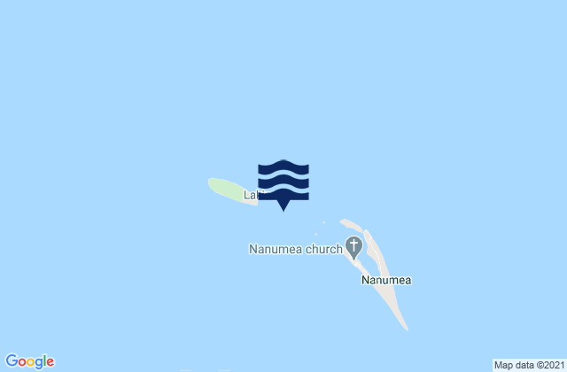 Karte der Gezeiten Nanumea, Tuvalu