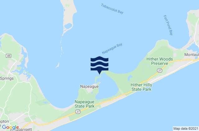 Karte der Gezeiten Napeague Harbor, United States