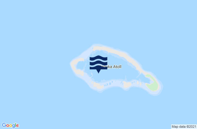 Karte der Gezeiten Napuka, French Polynesia
