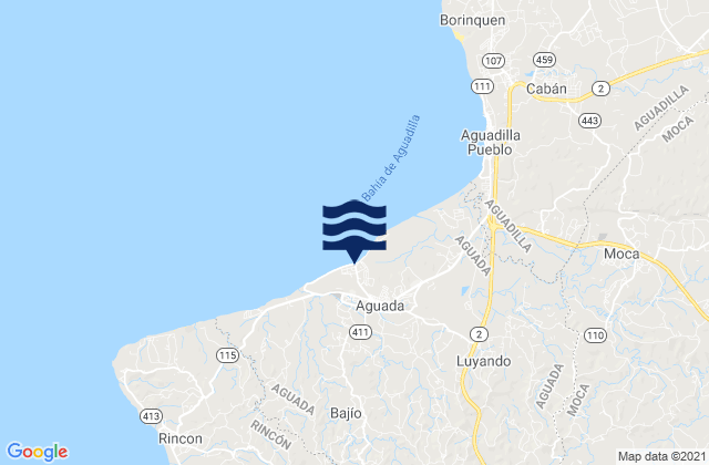 Karte der Gezeiten Naranjo Barrio, Puerto Rico