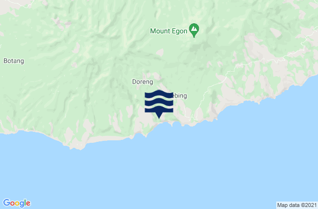 Karte der Gezeiten Natakoli, Indonesia