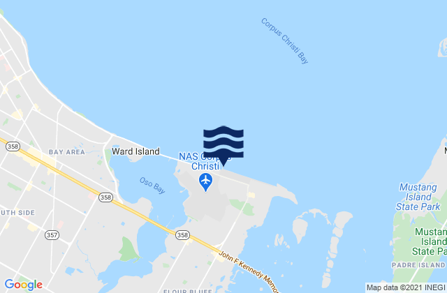 Karte der Gezeiten Naval Air Station, United States