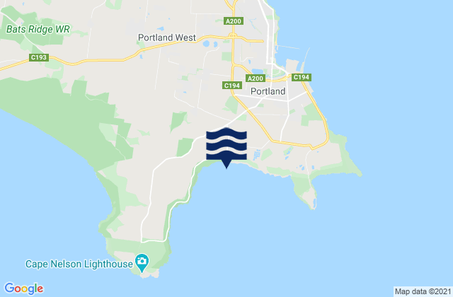 Karte der Gezeiten Nelson Bay, Australia