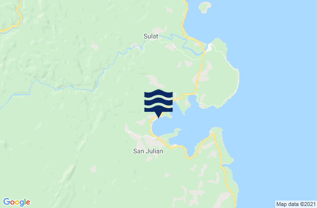 Karte der Gezeiten Nena, Philippines