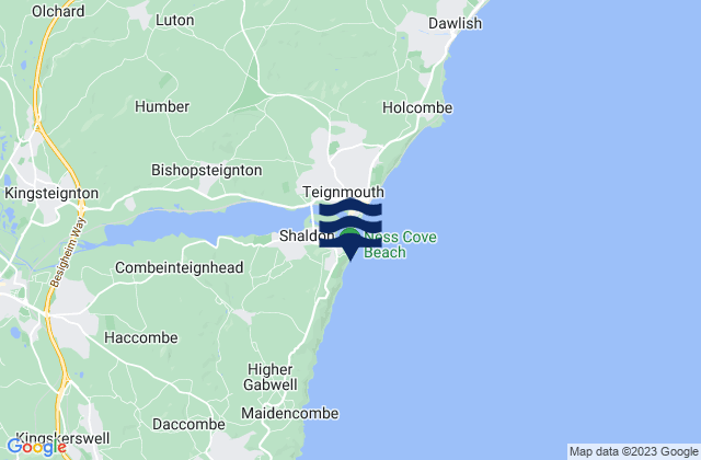 Karte der Gezeiten Ness Cove Beach, United Kingdom