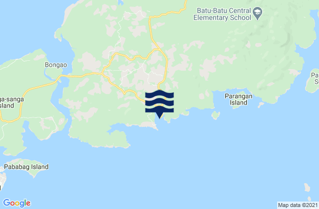 Karte der Gezeiten New Batu Batu, Philippines