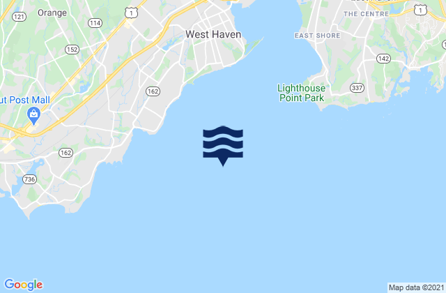 Karte der Gezeiten New Haven Lighthouse, United States