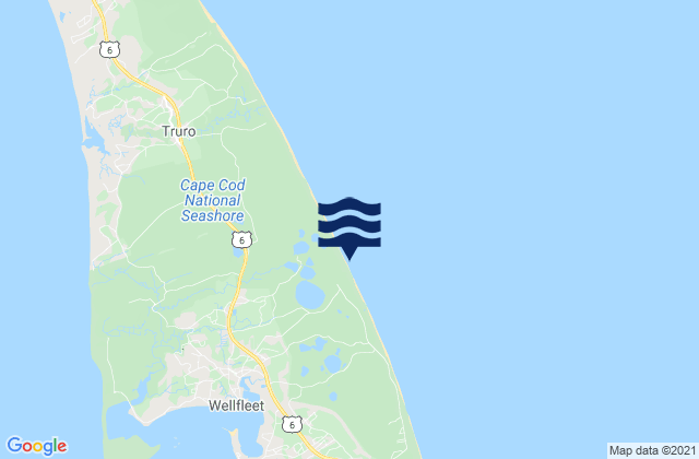 Karte der Gezeiten Newcomb Hollow Beach, United States
