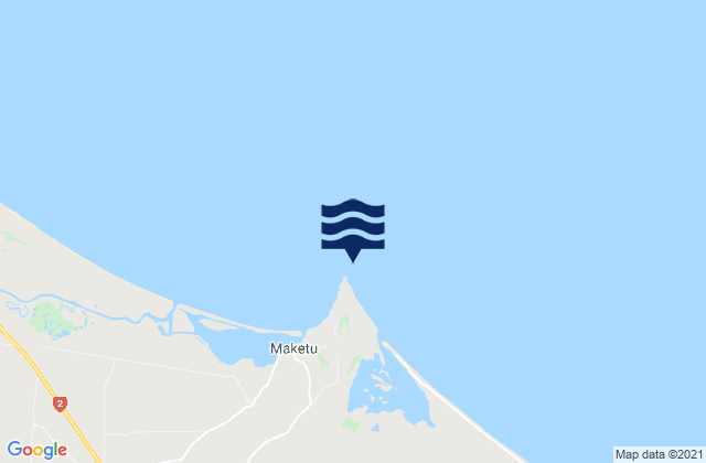 Karte der Gezeiten Newdicks Beach, New Zealand