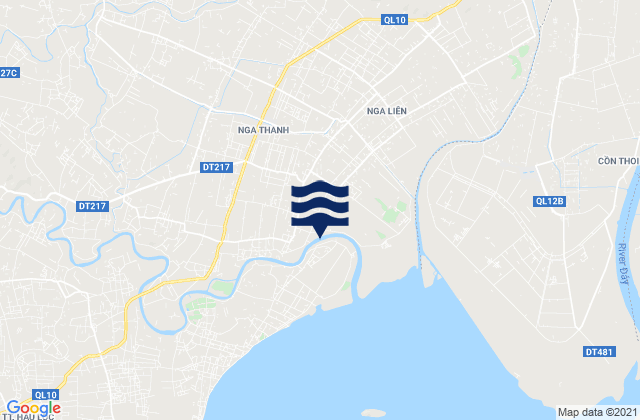 Karte der Gezeiten Nga Sơn, Vietnam