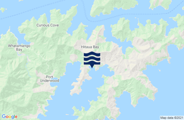 Karte der Gezeiten Ngakuta Bay, New Zealand