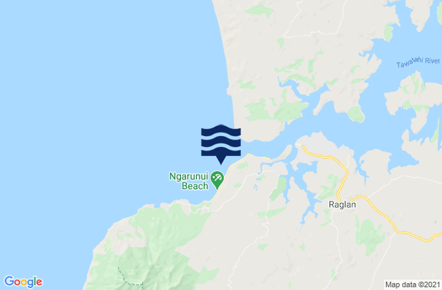 Karte der Gezeiten Ngarunui Beach, New Zealand