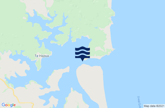 Karte der Gezeiten Ngatehe Point, New Zealand