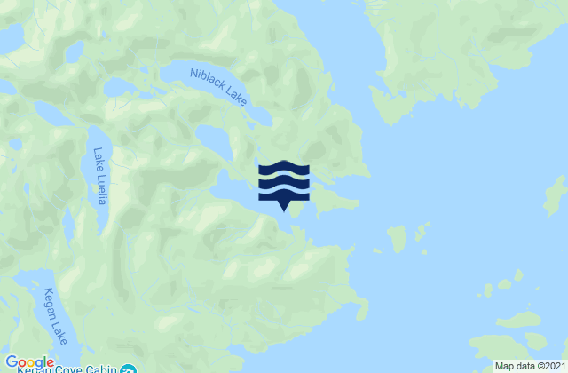 Karte der Gezeiten Niblack Anchorage, United States