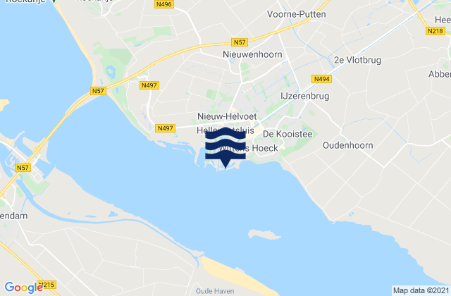 Karte der Gezeiten Nieuw-Helvoet, Netherlands