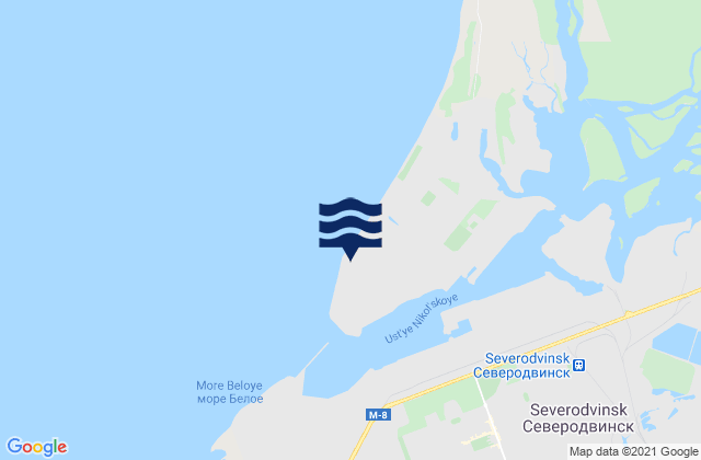 Karte der Gezeiten Nikolskoi Bar, Russia