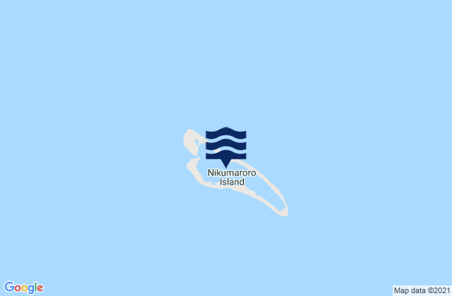 Karte der Gezeiten Nikumaroro, Kiribati