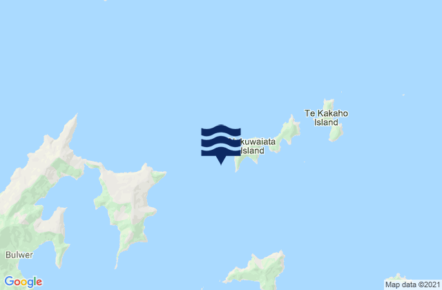 Karte der Gezeiten Ninepin Rock, New Zealand
