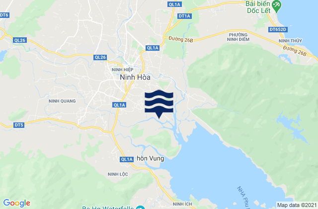 Karte der Gezeiten Ninh Hòa, Vietnam