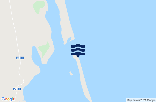 Karte der Gezeiten Niski Bay, Russia