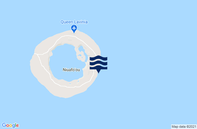 Karte der Gezeiten Niuafo'ou, Tonga