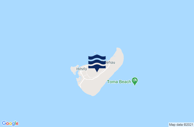 Karte der Gezeiten Niuatoputapu, Tonga