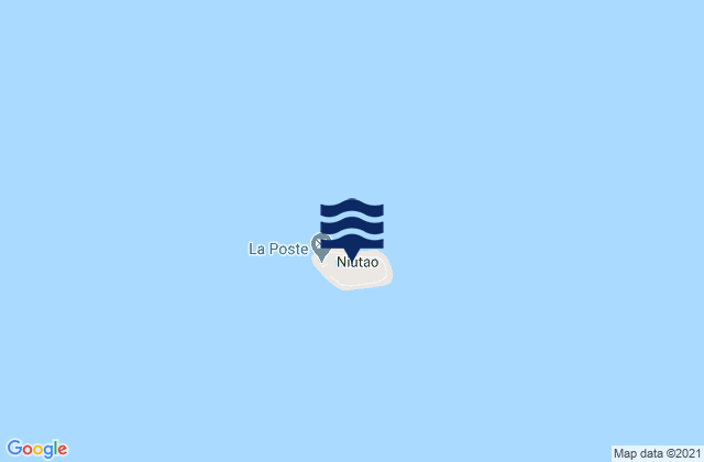 Karte der Gezeiten Niutao, Tuvalu