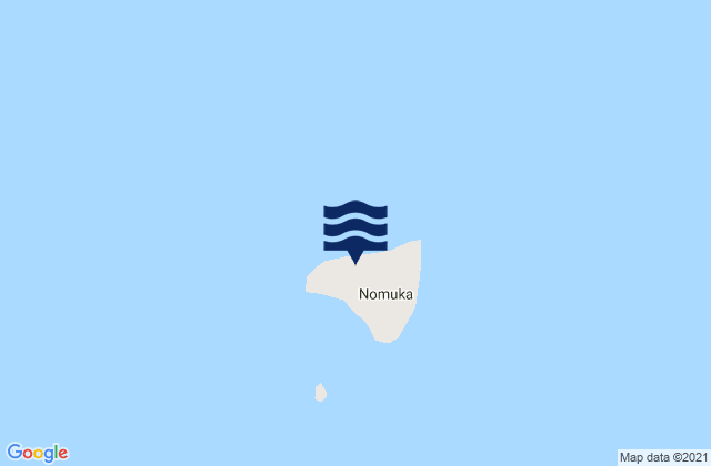 Karte der Gezeiten Nomuka Island, Tonga