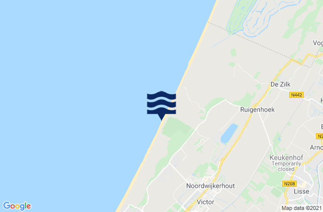 Karte der Gezeiten Noordwijkerhout, Netherlands