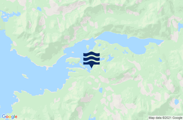 Karte der Gezeiten Nootka Island, Canada