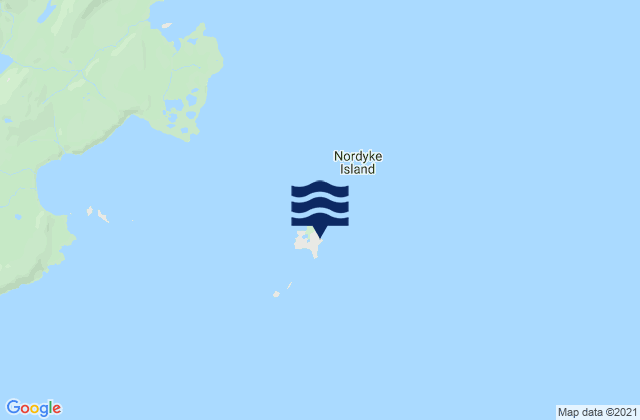 Karte der Gezeiten Nordyke Island Kamishak Bay, United States