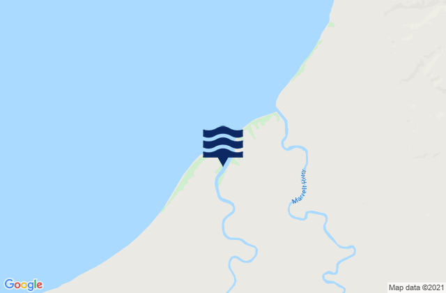 Karte der Gezeiten Normanby River, Australia