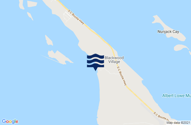 Karte der Gezeiten North Abaco District, Bahamas