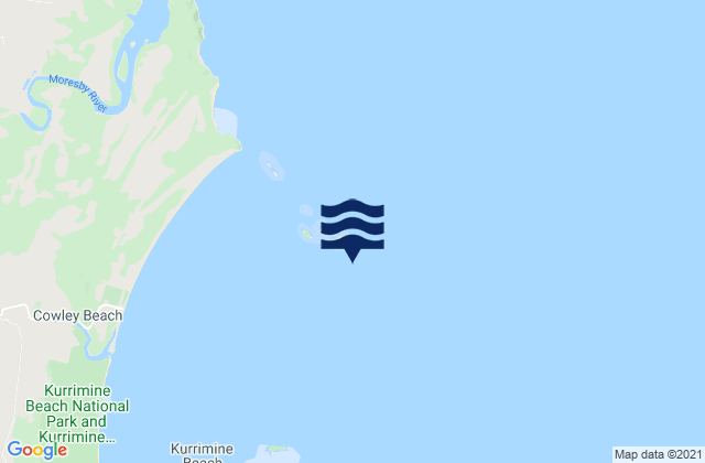 Karte der Gezeiten North Barnard Island, Australia