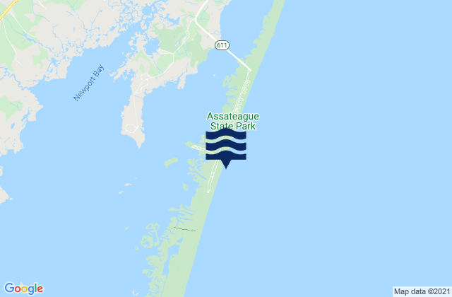 Karte der Gezeiten North Beach Coast Guard Station, United States