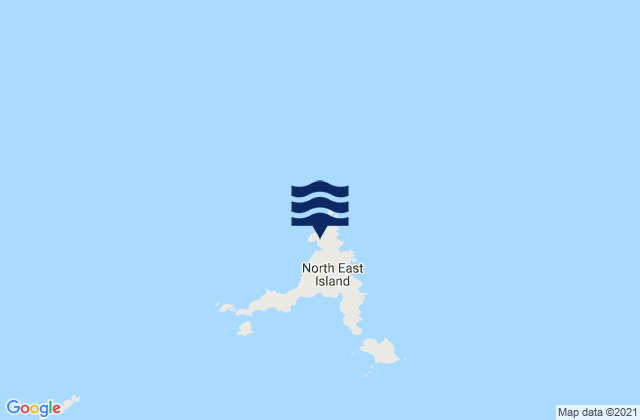 Karte der Gezeiten North East Island, New Zealand