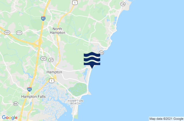 Karte der Gezeiten North Hampton, United States