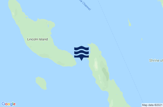 Karte der Gezeiten North Pass Lincoln Island, United States